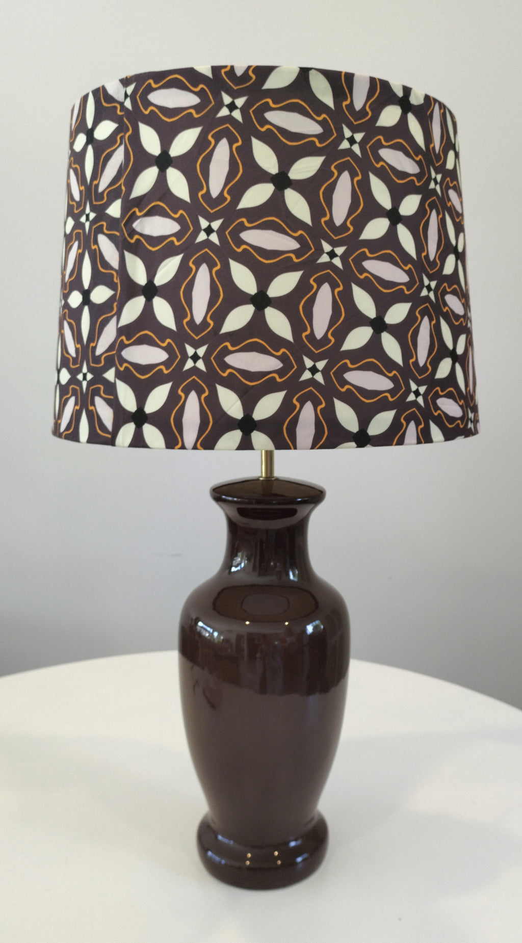 Mid Century Floral Lamp