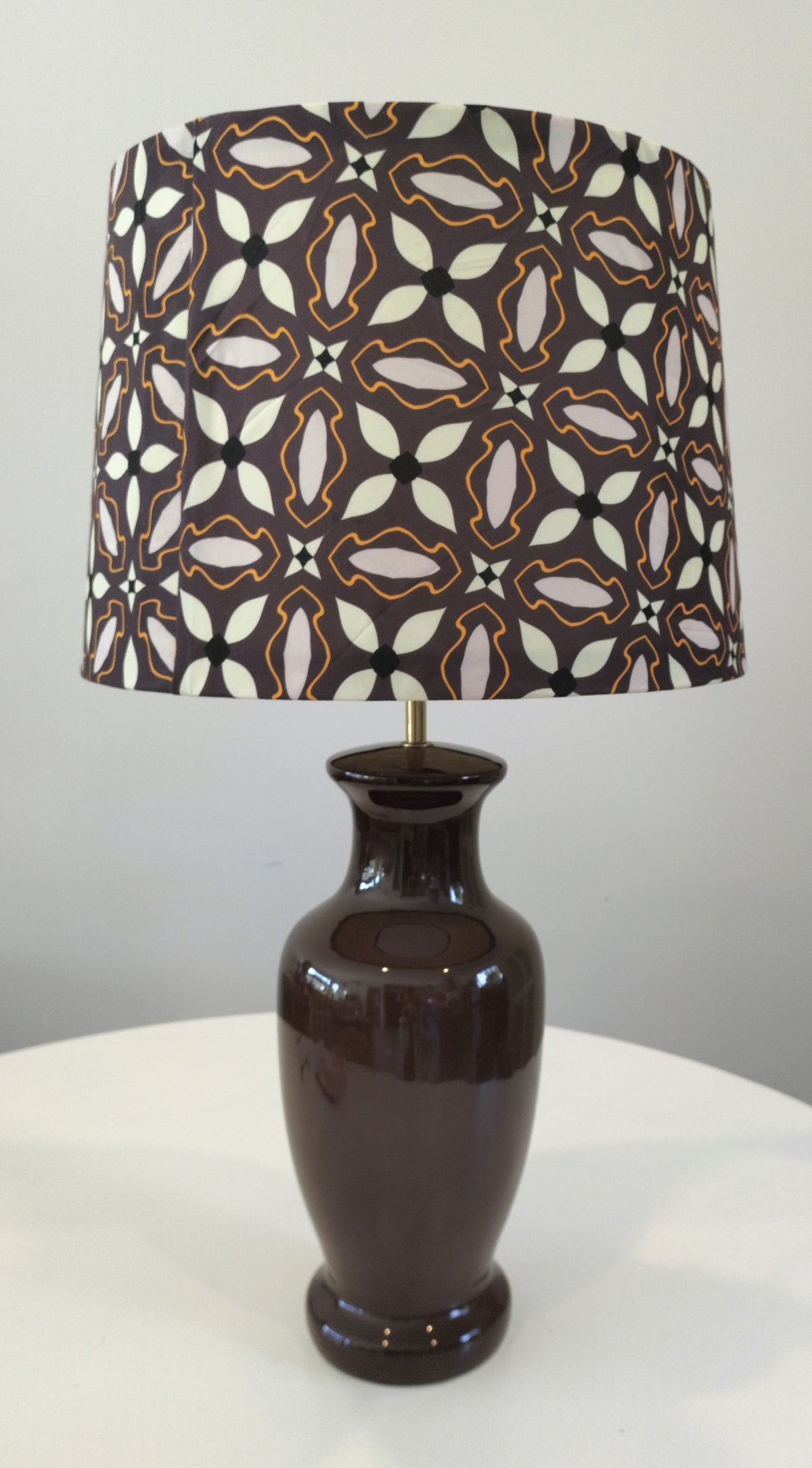 Mid Century Floral Lamp